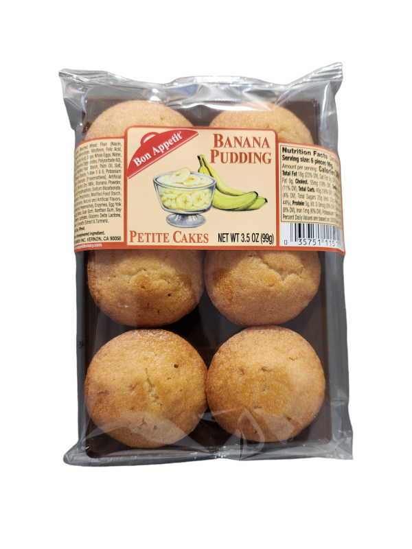 Bon Appetit Banana Pudding Petite Cakes 3.5oz 8ct Empire Snack